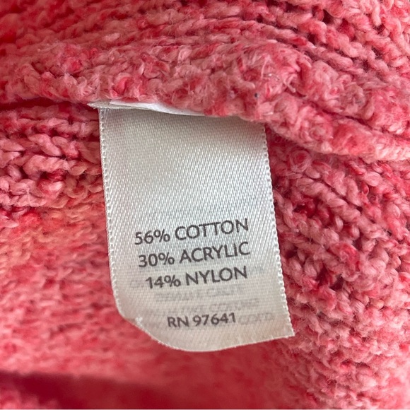 J. Jill Pure Jill Women’s Pink Textured Knit V-Neck Sweater size L - Picture 5 of 5